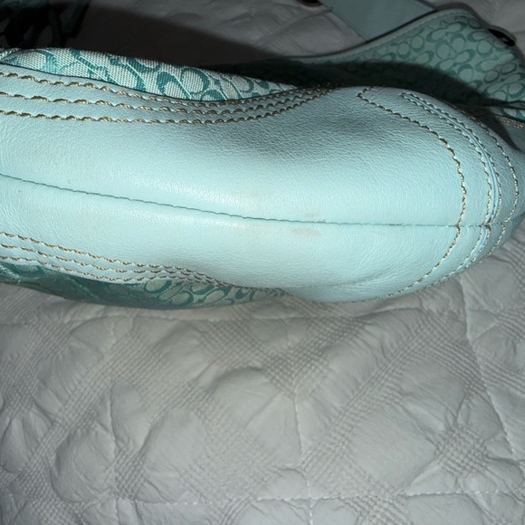 Coach Light Blue Hobo - Picture 4 of 16